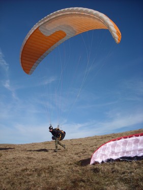 Paragliding odlet