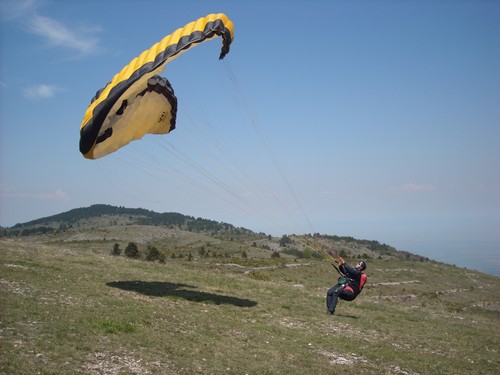 Paragliding vzlet