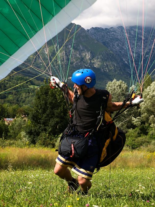 Paraglading nácvik