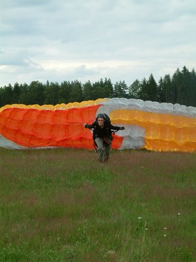 Paragliding - Predni start